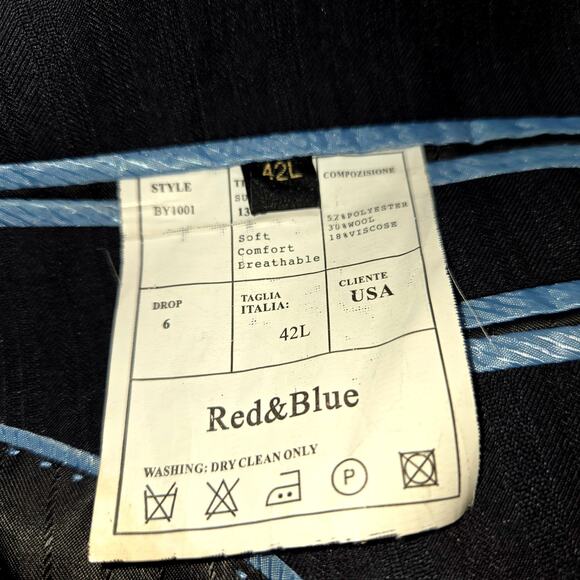 Berllino 42L Men's Blazer Gray Suit Coat Sport Jacket 3 Buttons 42 Long Large - Picture 4 of 7